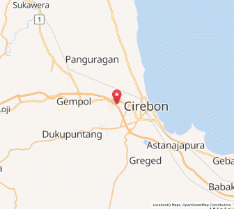 Map of Weru, West Java