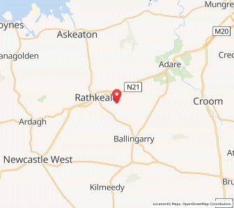 Map of Aghduff Bridge, MunsterMunster