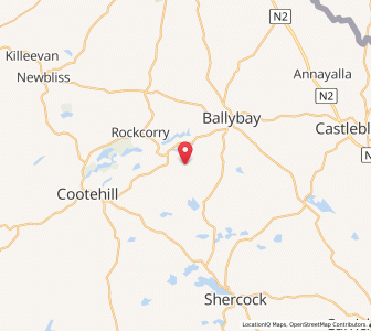 Map of Aghnamullen, UlsterUlster