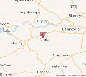 Map of Aherla, MunsterMunster