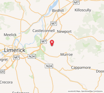 Map of Ahnagh Bridge, MunsterMunster