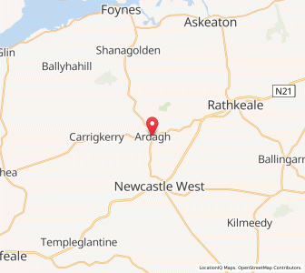 Map of Ardagh, MunsterMunster