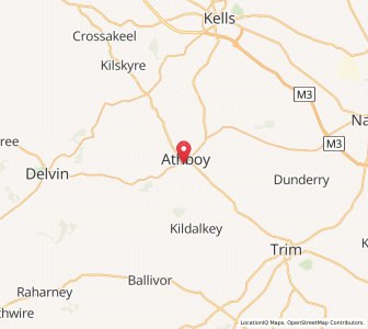 Map of Athboy, LeinsterLeinster