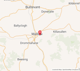 Map of Avondhu, MunsterMunster