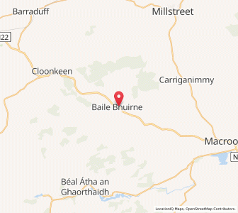 Map of Baile Bhuirne, MunsterMunster
