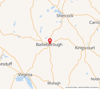 Map of Bailieborough, UlsterUlster