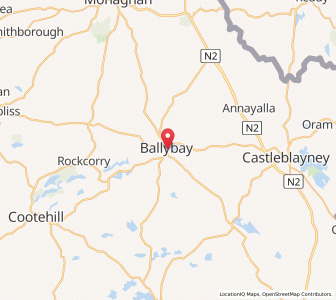 Map of Ballybay, UlsterUlster