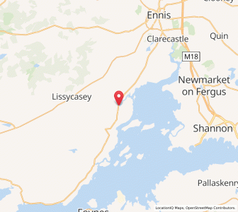 Map of Ballycarick Bridge, MunsterMunster