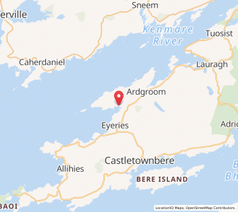 Map of Ballycrovane, Munster