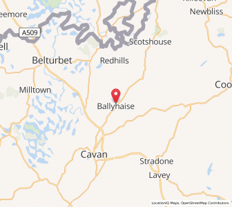 Map of Ballyhaise, UlsterUlster