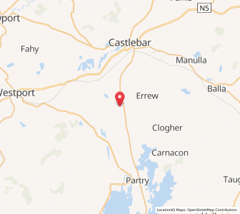 Map of Ballyhean, ConnaughtConnaught