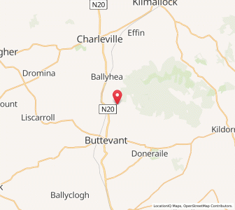 Map of Ballyhoura, MunsterMunster