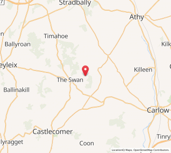 Map of Ballylehane Upper, LeinsterLeinster