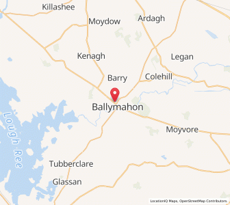 Map of Ballymahon, LeinsterLeinster