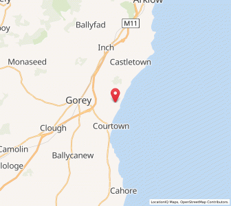 Map of Ballymoney, LeinsterLeinster