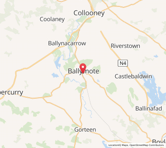 Map of Ballymote, ConnaughtConnaught