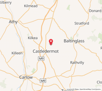 Map of Ballynacarrick Upper, LeinsterLeinster