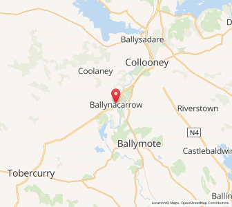 Map of Ballynacarrow, ConnaughtConnaught