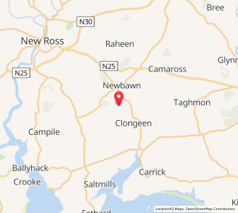 Map of Ballynamona, LeinsterLeinster