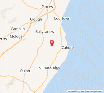 Map of Ballyoughna Cross Roads, LeinsterLeinster