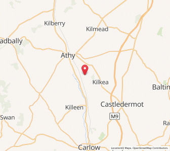 Map of Ballyroe Cross Roads, LeinsterLeinster