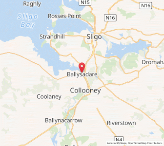 Map of Ballysadare, ConnaughtConnaught