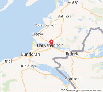 Map of Ballyshannon, UlsterUlster