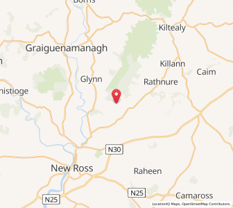 Map of Barrack Village, LeinsterLeinster