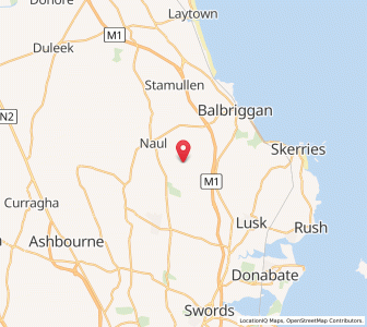 Map of Beldaragh, LeinsterLeinster