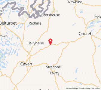 Map of Bellanacargy, UlsterUlster
