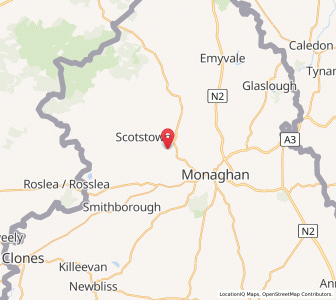 Map of Bellanode, UlsterUlster