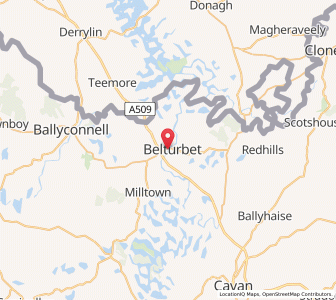 Map of Belturbet, UlsterUlster