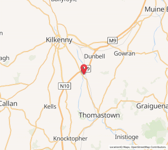 Map of Bennettsbridge, LeinsterLeinster