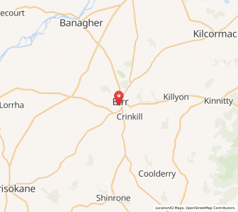 Map of Birr, LeinsterLeinster