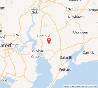 Map of Boderan Cross Roads, LeinsterLeinster