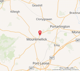 Map of Borness Bridge, LeinsterLeinster