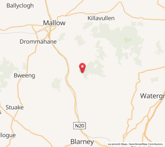 Map of Bottlehill, MunsterMunster