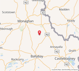 Map of Braddocks, UlsterUlster