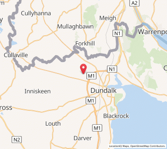 Map of Bridgeacrin, LeinsterLeinster