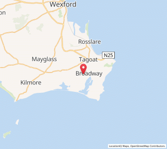 Map of Broadway, LeinsterLeinster