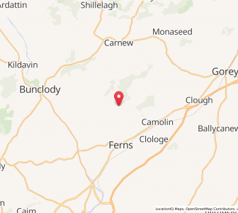 Map of Bull Ring, LeinsterLeinster