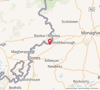 Map of Bulloghbrean, UlsterUlster