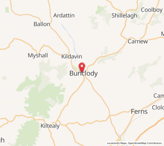 Map of Bunclody, LeinsterLeinster