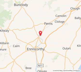 Map of Bunn Bridge, LeinsterLeinster