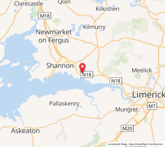 Map of Bunratty, MunsterMunster