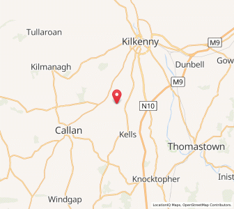 Map of Burnchurch, LeinsterLeinster