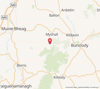 Map of Burren Bridge, LeinsterLeinster