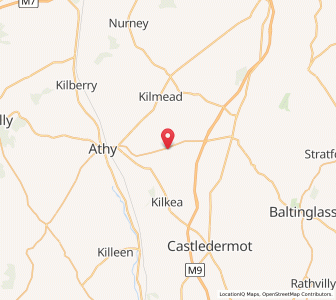Map of Burtown Cross Roads, LeinsterLeinster