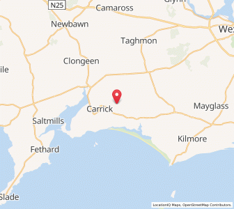 Map of Busherstown, LeinsterLeinster