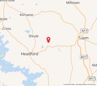 Map of Caherlistrane, ConnaughtConnaught